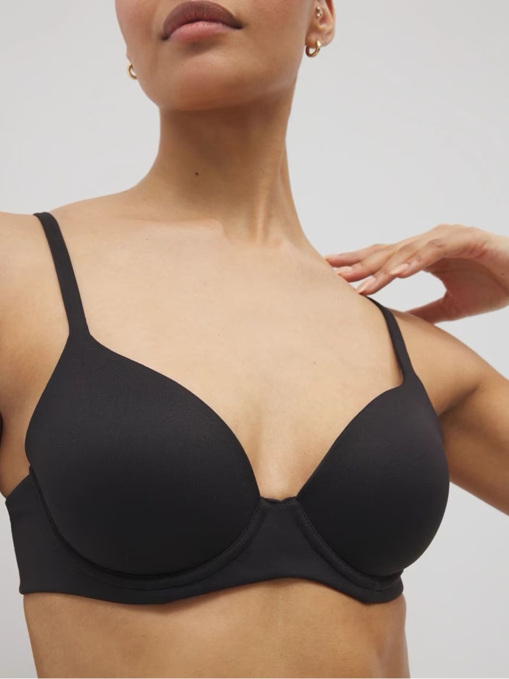NWT Soma Embraceable Perfect Coverage Bra Black Size 36B